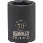 DeWalt Directtorque 19 mm X 1/2 in. drive Metric 6 Point Impact Socket 1 pc
