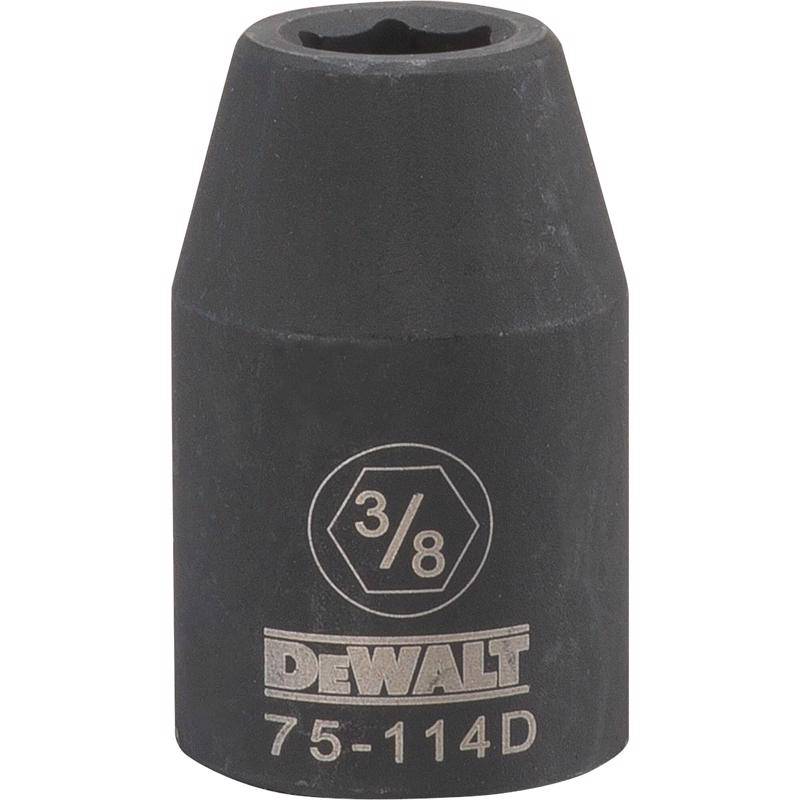 DeWalt Directtorque 3/8 in. X 1/2 in. drive SAE 6 Point Impact Socket 1 pc