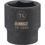DeWalt 1-1/8 in. X 1/2 in. drive SAE 6 Point Deep Impact Socket 1 pc