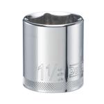 DeWalt 1-1/8 in. X 1/2 in. drive SAE 6 Point Socket 1 pc