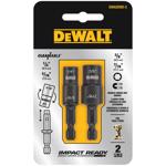 DeWalt 1/4,5/16,3/8,7/16 in. X 2 in. L Black Oxide Double-Ended Nut Driver Set 2 pc