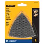 DeWalt 3.5 in. L Silicon Carbide 80 Grit Mesh Triangular Sandpaper Set 5 pc