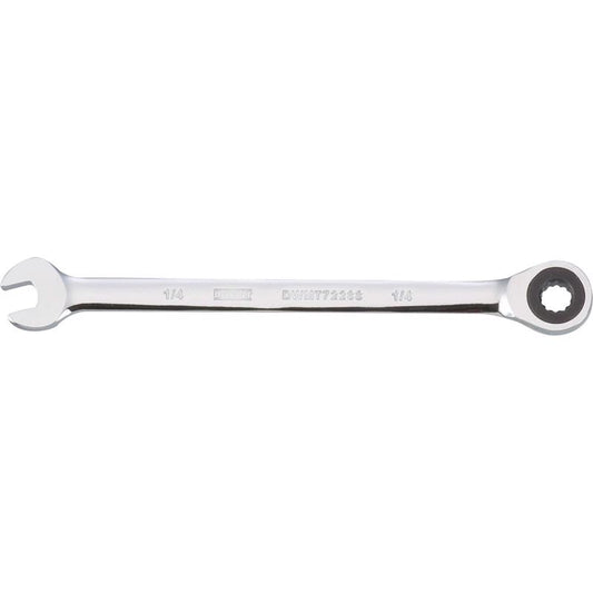DeWalt DirectTorque 1/4 in. SAE Ratcheting Combination Wrench 1 pc