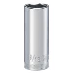 DeWalt DirectTorque 9/16 in. X 1/4 in. drive SAE 6 Point Deep Socket 1 pc