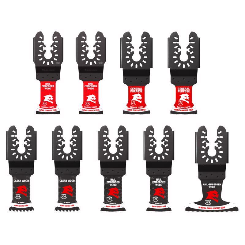 Diablo Bi-Metal/Carbide Tipped Oscillating Blade Set General Purpose Cuts 9 pc