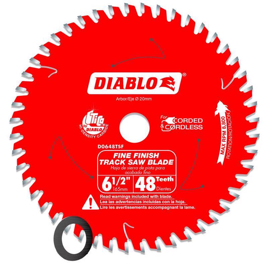 Diablo 6-1/2 in. D X 20 mm Carbide Tipped Track Saw Blade 48 teeth 1 pk