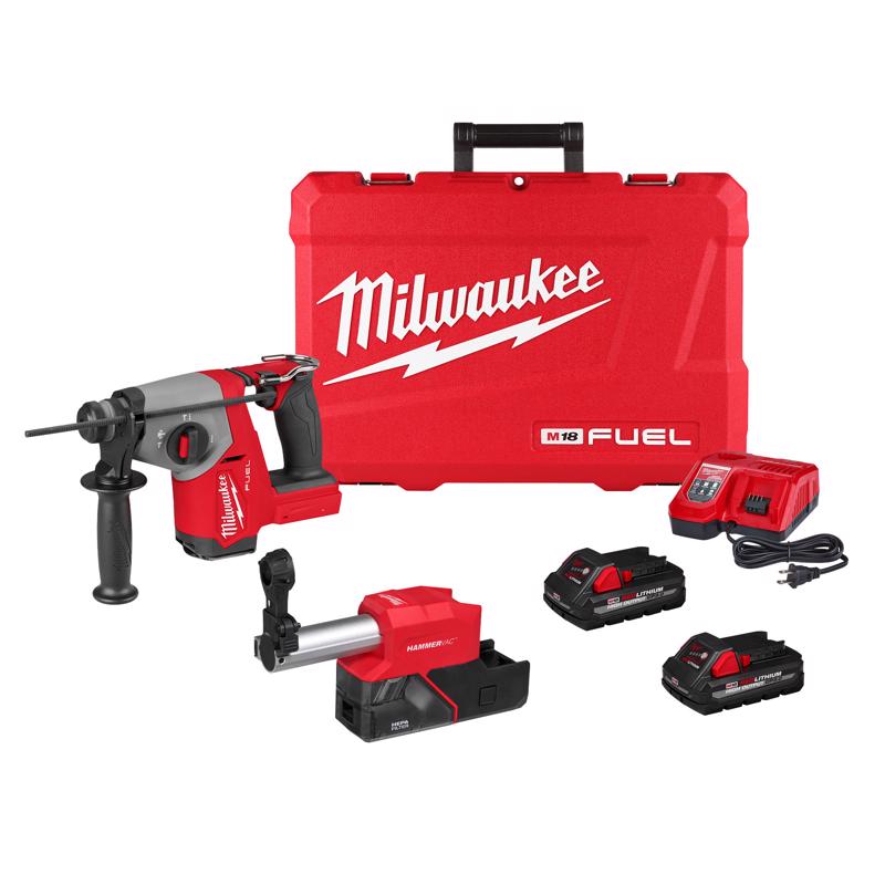 Milwaukee Tool 18V M18 Fuel Cordless SDS-Plus Rotary Hammer Drill Kit (Battery & Charger)