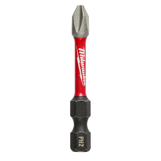 Milwaukee Tool Shockwave Phillips PH2 Sizes X 2 in. L Power Bit Alloy Steel 1 pk