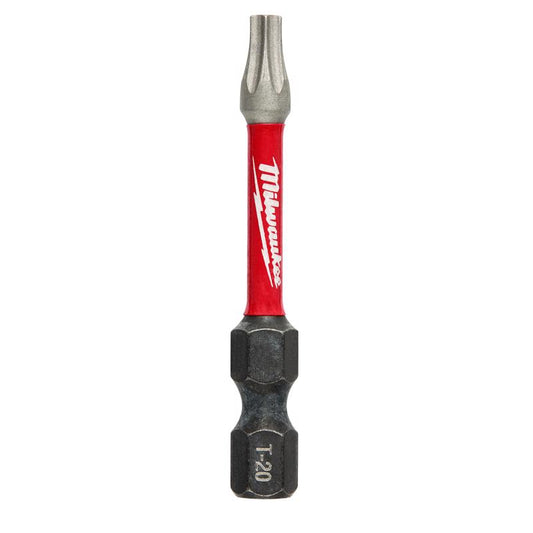 Milwaukee Tool Shockwave Torx T20 Sizes X 2 in. L Power Bit Alloy Steel 1 pk