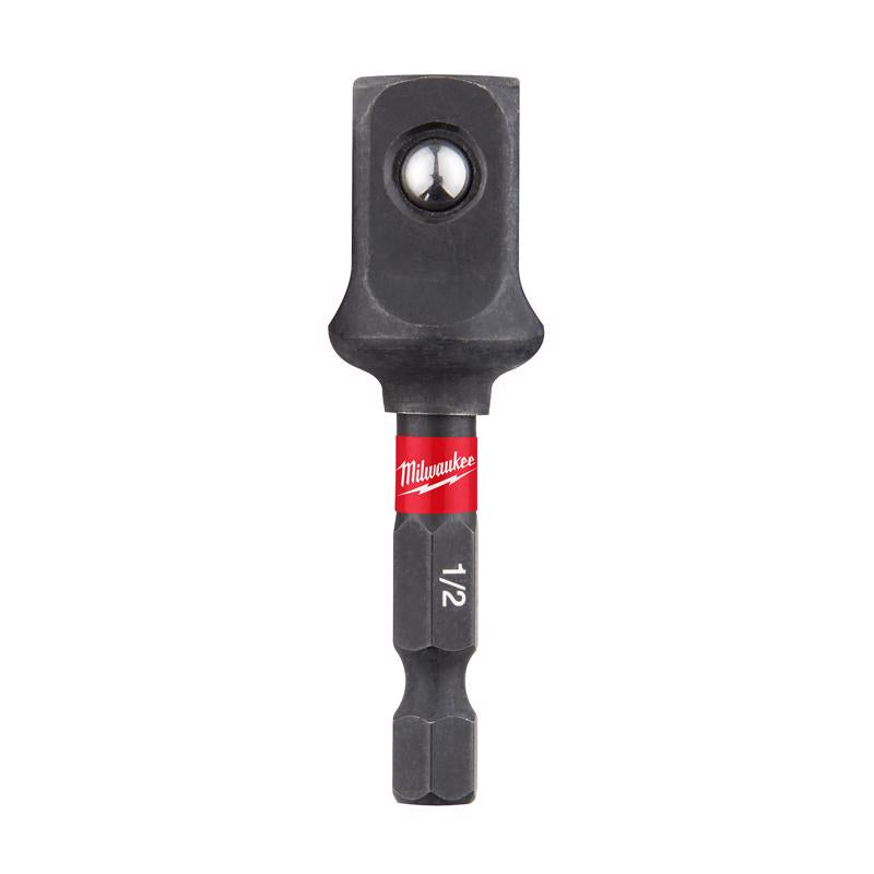 Milwaukee Tool Hex/Square 2.95 in. L Socket Adapter Steel 1 pk