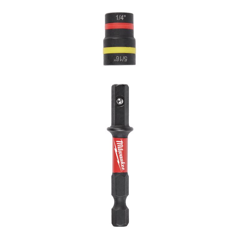 Milwaukee Shockwave 1/4 and 5/16 in. X 2-1/4" in. L Steel 2-in-1 Magnetic Nut Driver 25 pc