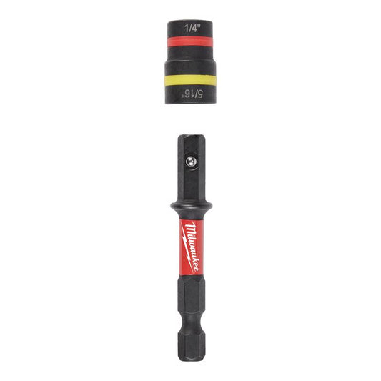Milwaukee Shockwave 1/4 and 5/16 in. X 2-1/4" in. L Steel 2-in-1 Magnetic Nut Driver 25 pc
