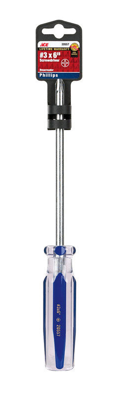 Ace No. 3 X 6 in. L Phillips Screwdriver 1 pc