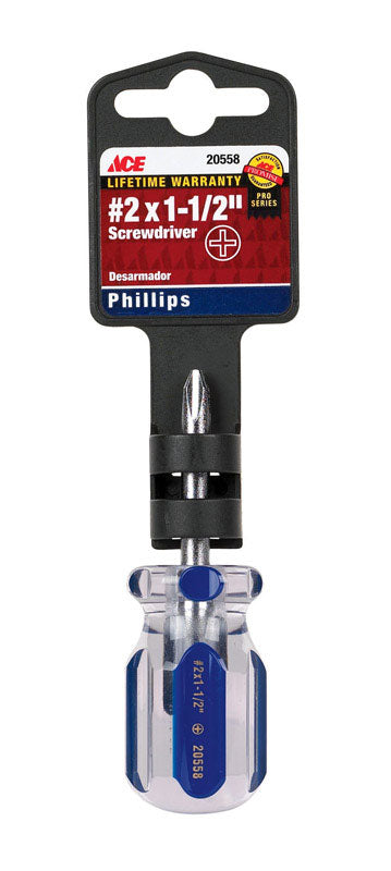 Ace No. 2 X 1-1/2 in. L Phillips Screwdriver 1 pc