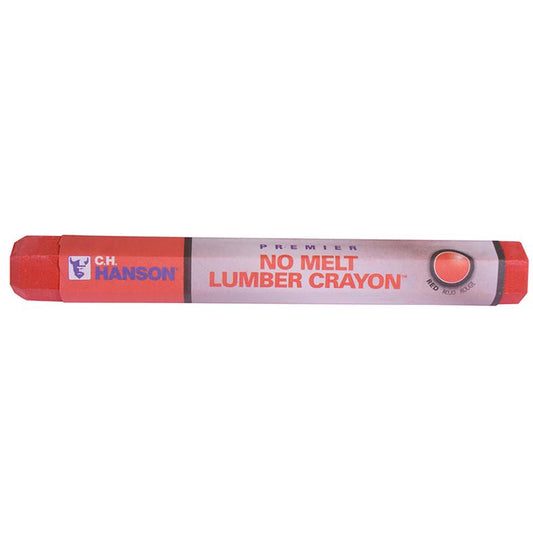 C.H. Hanson Premier No Melt 4.5 in. L Lumber Crayon Red 1 pc