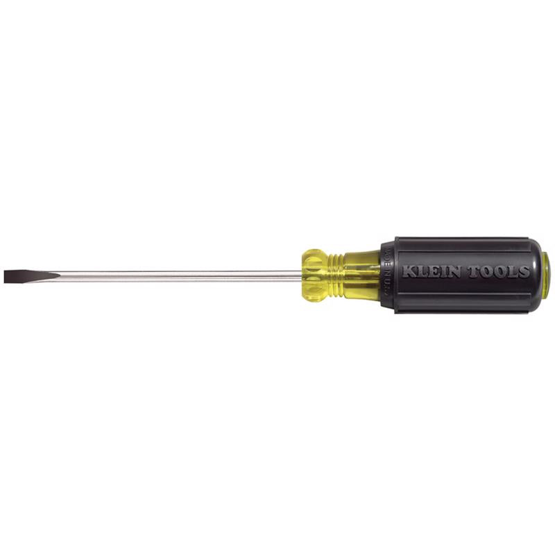 Klein Tools Cushion-Grip 4 in. L Cabinet Cabinet Screwdriver 1 pc