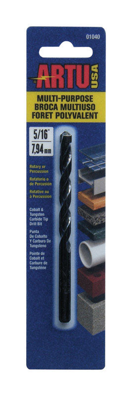 ARTU 5/16 in. X 4-1/2 in. L Tungsten Carbide Tipped Drill Bit Straight Shank 1 pc