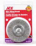 Ace 4 in. Crimped Wire Wheel Brush Steel 4500 rpm 1 pc