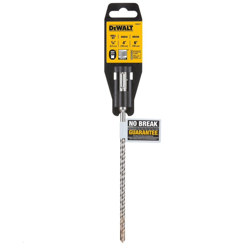 DeWalt 1/4 in. X 6 in. L Carbide Tipped Drill Bit SDS-Plus Shank 1 pc