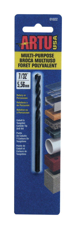 ARTU 7/32 in. X 3-3/4 in. L Tungsten Carbide Tipped Drill Bit Straight Shank 1 pc