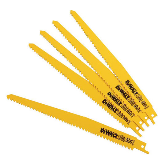 DeWalt Bi-Metal Reciprocating Saw Blade 5/8 TPI 5 pk