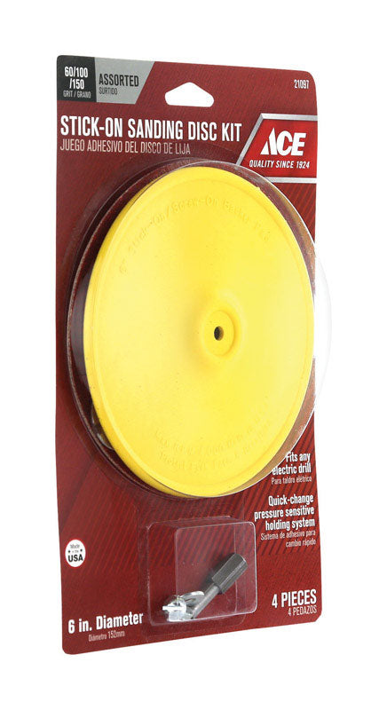 Ace 6 in. D Plastic Backing Pad 1/4 in. 3000 rpm 1 pc