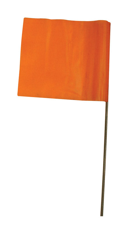 C.H. Hanson 15 in. Fluorescent Orange Marking Flags Polyvinyl 10 pk