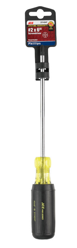 Ace No. 2 X 6 in. L Phillips Screwdriver 1 pc
