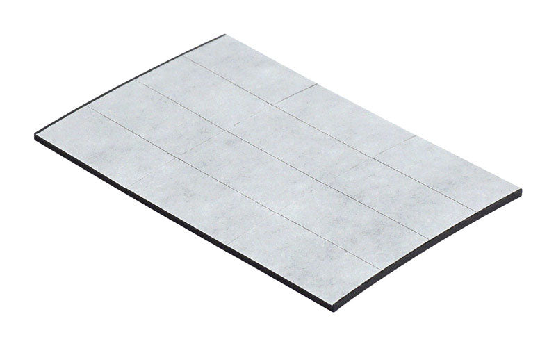 Magnet Source 1 in. L X .5 in. W Black Magnetic Tape Strips 12