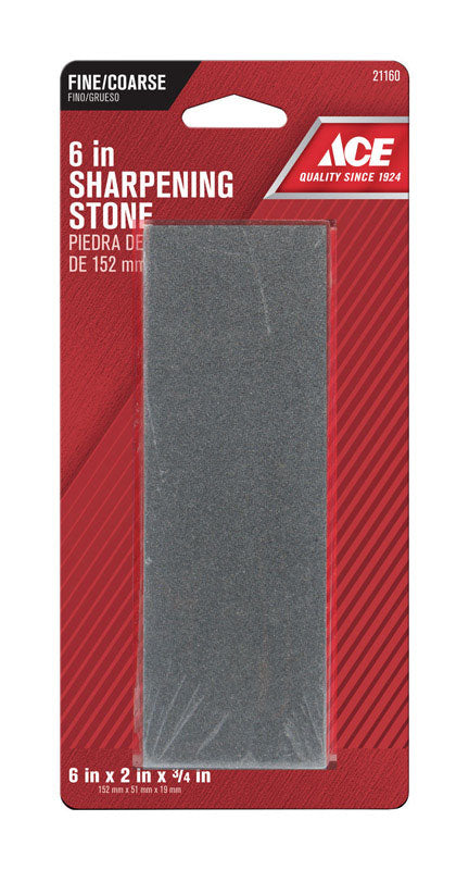 Ace 6 in. L Aluminum Oxide Sharpening Stone 60/80 Grit 1 pc