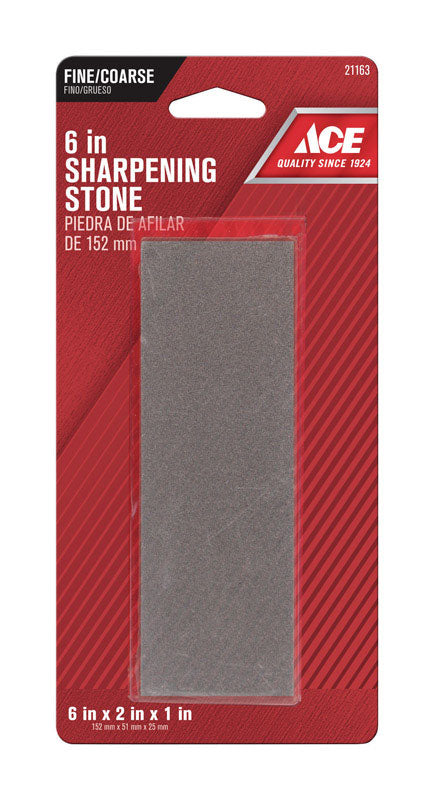 Ace 6 in. L Aluminum Oxide Sharpening Stone 60/80 Grit 1 pc