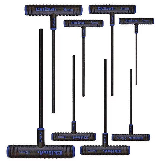 Eklind Power-T 2-10 mm Metric T-Handle Hex Key Set 8 pc