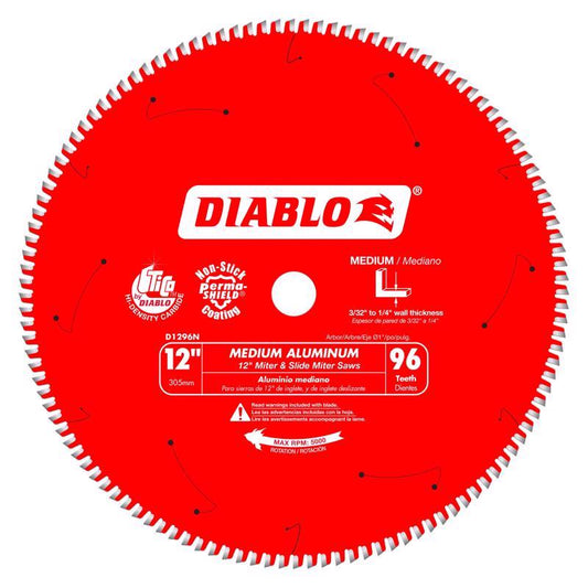 Diablo 12 in. D X 1 in. TiCo Hi-Density Carbide Circular Saw Blade 96 teeth 1 pk