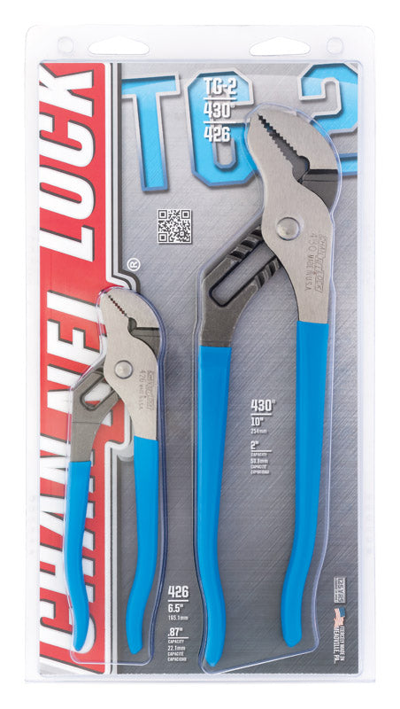 Channellock 6-1/2 & 10 in. Steel Tongue and Groove Pliers