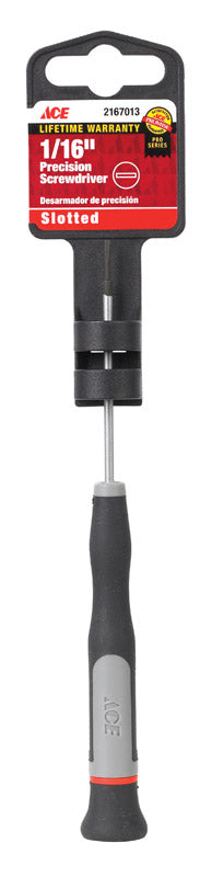 Ace 1/16 in. X 2-1/2 in. L Slotted Precision Screwdriver 1 pc