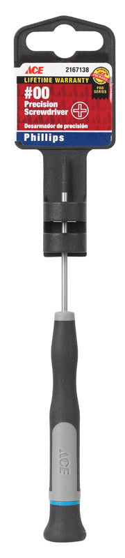 Ace No. 00 X 2-1/2 in. L Phillips Precision Screwdriver