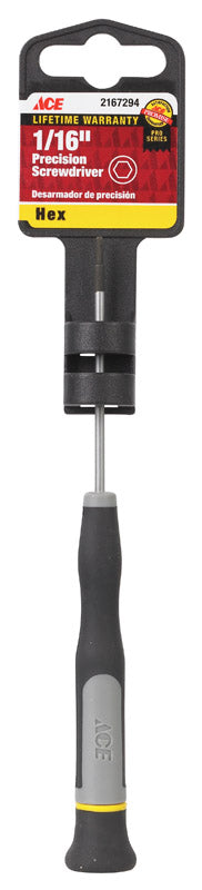 Ace 1/16 in. X 2-1/2 in. L Hex Precision Screwdriver 1 pc