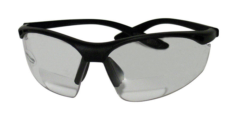 Sierra Ranch Bi-Focal Safety Readers Clear Lens Black Frame 1 pc