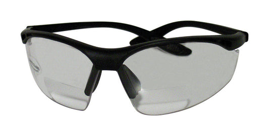 Sierra Ranch Bi-Focal Safety Readers Clear Lens Black Frame 1 pc