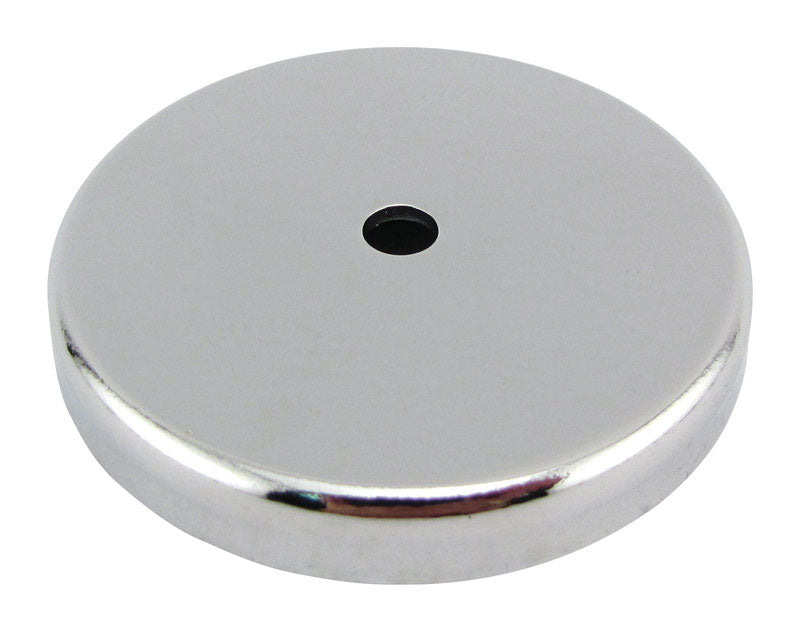 Magnet Source .375 in. L X 2.61 in. W Silver Round Base Magnet 65 lb. pull 1 pc