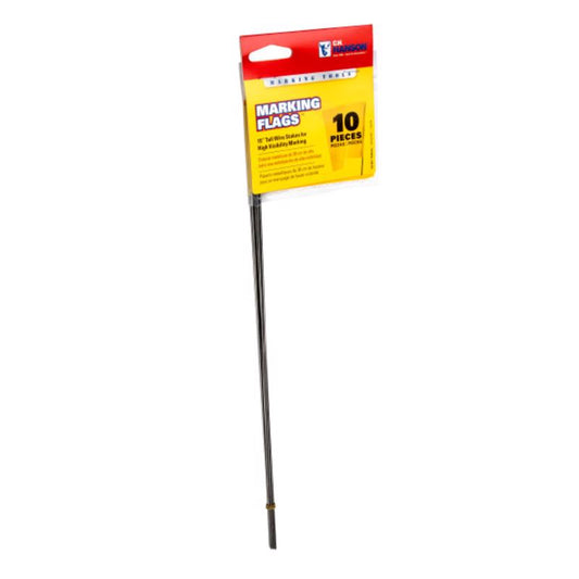 C.H. Hanson 15 in. Yellow Marking Flags Polyvinyl 10 pk
