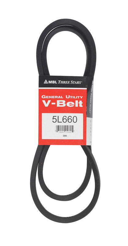 Mitsuboshi FHP General Utility V-Belt 0.63 in. W X 66 in. L For Fractional Horsepower Motors
