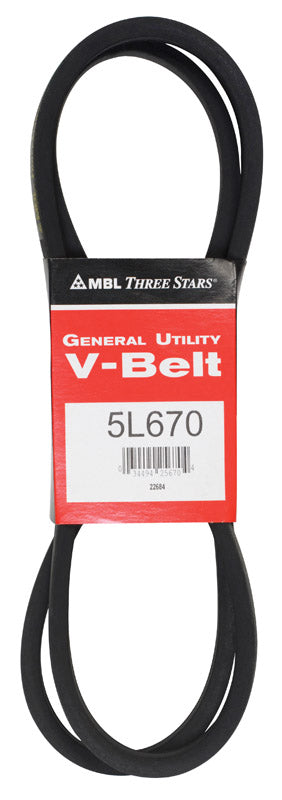 Mitsuboshi FHP General Utility V-Belt 0.63 in. W X 67 in. L For Fractional Horsepower Motors