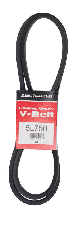 Mitsuboshi FHP General Utility V-Belt 0.63 in. W X 75 in. L For Fractional Horsepower Motors
