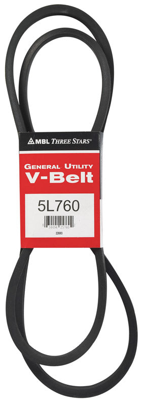 Mitsuboshi FHP General Utility V-Belt 0.63 in. W X 76 in. L For Fractional Horsepower Motors