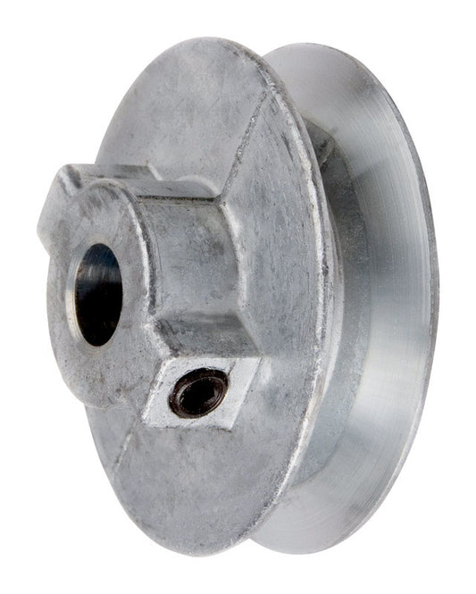 Chicago Die Cast 4 in. D X 5/8 in. D Zinc Single V-Grooved Pulley
