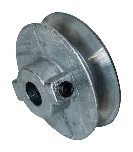 Chicago Die Cast 5 in. D X 1/2 in. D Zinc Single V-Grooved Pulley