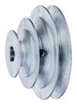 Chicago Die Cast 2 / 3 / 4 in. D X 5/8 in. D Zinc V-Groove 3-Step Pulley