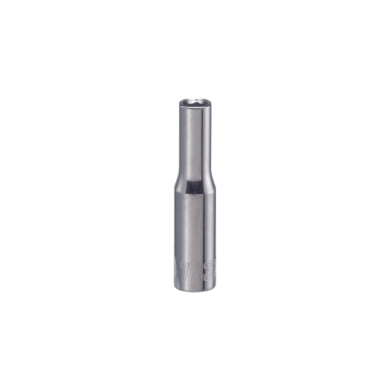 Craftsman 7/32 in. X 1/4 in. drive SAE 6 Point Deep Socket 1 pc