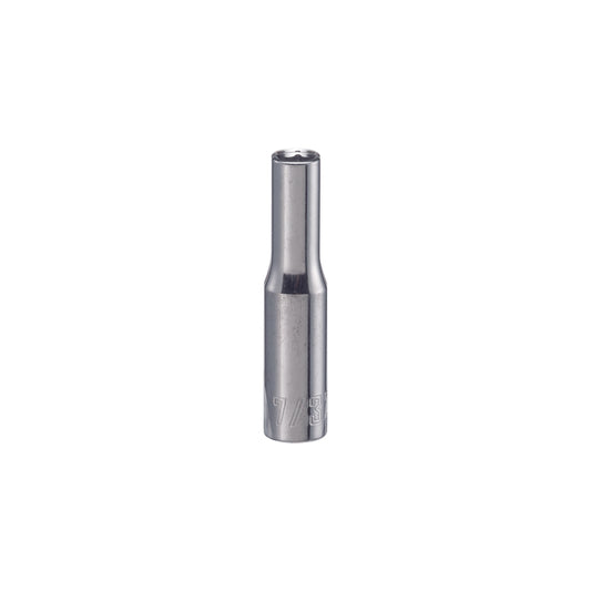 Craftsman 7/32 in. X 1/4 in. drive SAE 6 Point Deep Socket 1 pc